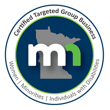 Certified Targeted Group Business logo from the State of Minnesota