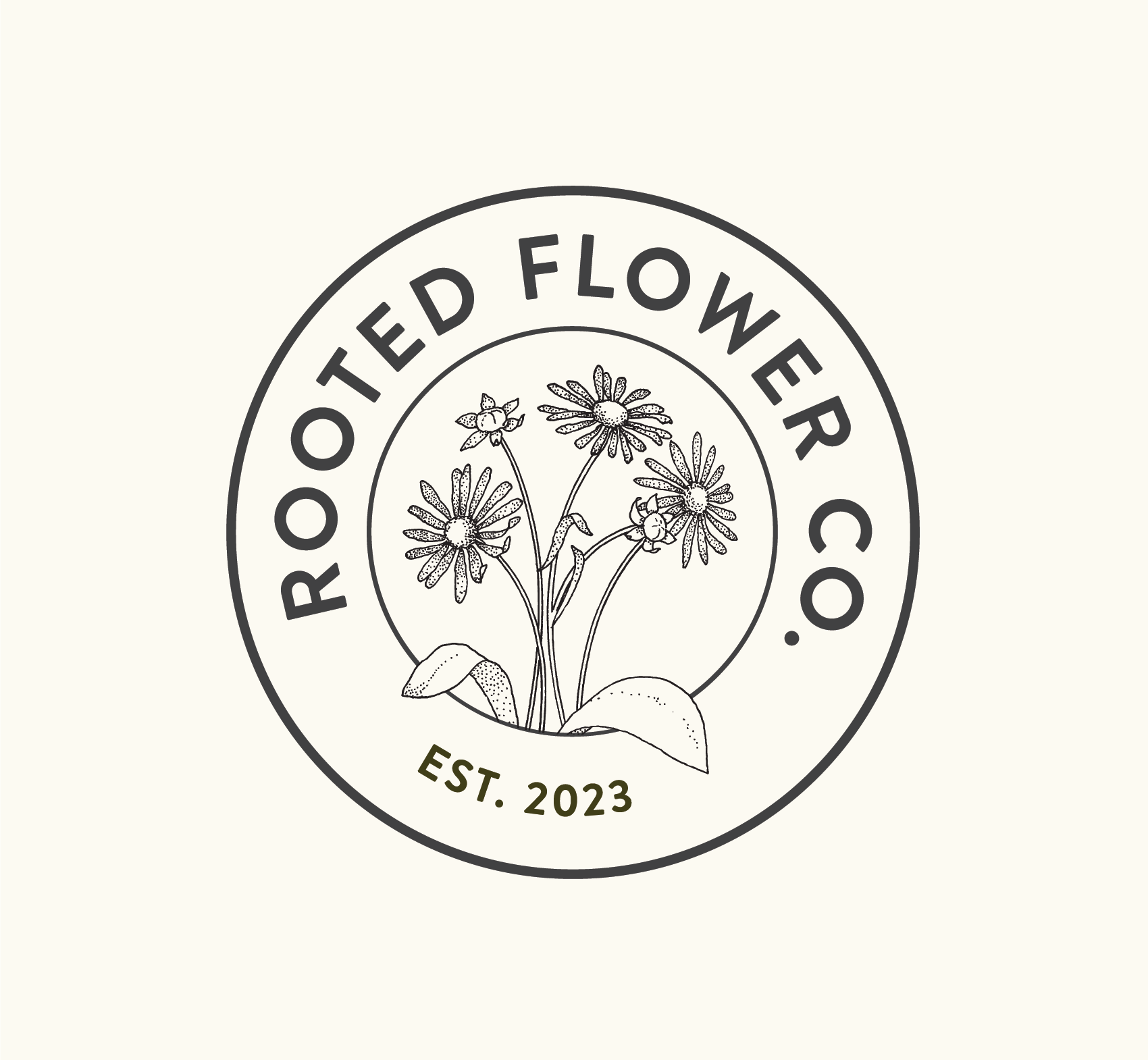 Rooted Flower Co. logo